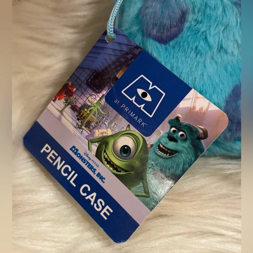 Disney Monsters Inc Soft Plush Sully Pencil Case NWT